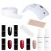 Neonail starter set with LED lamp 5x nail polish 7.2 ml - LED UV lamp - UV nail polish - Shellac - Manicure Set - Shellac set starter set with lamp - sets - nail polish set - Colors - Manicure - Nail set 5663