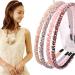 Ruihfas 6Pcs Bling Bling Double Rows Crystal Rhinestone Headband for Women Girls Thin Hair Hoop Fashion