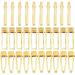 30 PC Flat Hair Barrette Blank Hair Clips DIY Hair Pin For Resin Molds - DIY Crafts Add Bows & Beads Jewelry Making Metal Alligator Clip for Hair Care Styling Tools Women Styling (GOLD CLIPS)
