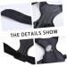 FOMIYES Adjustable Clavicle Support Brace - Belt Straightener & Shoulder Support for Improved Posture - Comfortable Upper Back Brace in Black - Buy Online on GoSupps.com