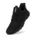 LINENGHS Men Shoes running shoes sneakers sports shoes sneaker running tennis leisure street running shoes lightweight breathable walking outdoor fitness jogging 39 EU 01 black