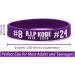 Ouideesain RIP Memorial Bracelet Basketball Silicone Wristbands - Pack of 6 [Six Colors] - Buy Online on GoSupps.com