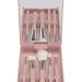 Travel Makeup Brush Set with Case & Mirror | 5pcs LED Illuminated Cosmetic Brushes for Home Use - Global Shipping Available - Buy Online on GoSupps.com