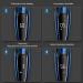 Rotary Electric Razor for Men with Pop-up Trimmer, LCD Display, Rechargeable Cordless & Waterproof - Blue - Buy Online on GoSupps.com