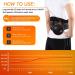 Haofy Heated Massage Belt | Adjustable Electric Heating Waist Wrap for Arthritis Relief | Black Lower Back Warmer - Buy Online on GoSupps.com