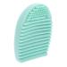 Makeup Brush Cleaner Cosmetic Brush Cleaning Tool Brush Washing Tool Silicone Brush Cleaner Egg Makeup Brush Cleaning Pad Makeup Brush Cleaning Mat Cosmetic Clean Tools Cup 7.50X5.00X2.50CM Green