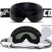 COPOZZ G7 OTG Frameless Ski Goggles - UV400 Snowboard Goggles for Men Women (Black) - Buy Online on GoSupps.com