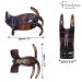 Parcelona French 3 Teeth Savana & Tortoise Shell Fish Style Ponytail Holder Set - Strong Grip Hair Claw Clip - Buy Online on GoSupps.com