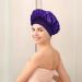 Satin Hair Drying Towel Satin Hair Towel Wrap Hair Poping Towel Satin Hair Towel for Women Anti-Frizz Satin Towel Protective Hair Turban Wrap for Most Hair Types Purple - Buy Online on GoSupps.com