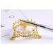 Elegant Crown Pen Holder with Pearl Nails Art Design | DIY Manicure Brush Stand for Nail Sculpture & Drawing - Gold - Buy Online on GoSupps.com