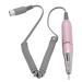 Nail Drill Handle Pink Electric File with Adjustable 0-3000rpm for Salon Pedicure ABS Metal Pink 5 Pin Plug