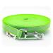 Twinkys Dog Style tow leash rubberized 20 mm wide for dogs up to 50 kg - without hand loop 30 meters neon green made in germany 30 meters neon green 20 mm to 50 kg