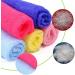 6pcs Exfoliating Bath Wash Towel Set - Back Scrubber Loofah Towel for Body (Mixed Pattern) - Buy Online on GoSupps.com