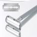 Eco-Friendly Safety Razor for Men - Zero Waste Metal Razor with 10 Blades | Chrome Silver Design - Buy Online on GoSupps.com