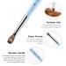 Golden Maple 100% Pure Kolinsky Hair Size 8 Oval Acrylic Nail Brush Set - Blue Wood Handle, Professional Manicure Tool for DIY Salon - Buy Online on GoSupps.com