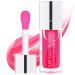Hydrating Lip Oil Lip Glow Oil & Long Lasting Plumping Lip Gloss Non-StickyTinted Lip Balm Lip Care Transparent Toot Lip Oil Prevents Lip Lines and Dry Cracked Lips (Cherry) 05-CHERRY