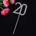 SAFIGLE 3pcs Crystal Cake Decorations Cake Decorating Cupcake Toppers Decorative Cake Pick Rhinestones 20 Birthday Bling Soporte Para Cupcakes 20th Anniversary Cake Toppers Diamond Wedding - Buy Online on GoSupps.com