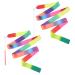 KINBOM 2pcs Ribbons for Gymnastics, 78.7 inch Dance Ribbon Long Ribbon Streamers Gymnastics Streamers for Kids Artistic Dancing Training Party, with Ribbon Dancer Wand multi-color