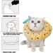 Crazy Bean Postoperative Protective Collar for Cats | Soft Adjustable & Safe Kitten-Collar - Sweet Elisabethane S Pineapple Design - Buy Online on GoSupps.com