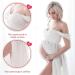Feoya Maxi Maternity Dress - White Chiffon Lace Strapless Gown for Pregnant Women Photography - Buy Online on GoSupps.com