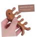 Frcolor Fish Shape Massage Comb for Men | Portable Jade Wooden Scalp Massager & Gua Sha Tool | No Static Hair Comb - Buy Online on GoSupps.com