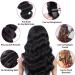 8A Grade Brazilian Body Wave Hair Bundles - 100% Virgin Human Hair Extensions (12 14 16 inch) - Natural Black Color - Buy Online on GoSupps.com