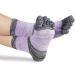 Meaiguo Women's Running Toe Socks - 4 Pairs, Grey/Blue/Pink/Purple - Buy Online on GoSupps.com