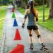 7 Inch Plastic Traffic Cones - 12 Pack Orange Cones for Sports Training and Agility Games - Buy Online on GoSupps.com