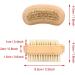 Demeras Wooden Foot 9x5x5 natura Beech Double Sided Nail Brush Remove Dead Skin Cutin Nail Brush Manicure Tool - Buy Online on GoSupps.com