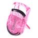 Mini Eyelash Curler Portable Eyelash Curler Clip with Rubber Eyelash Natural Curling Clip Cosmetic Tools (Pink)