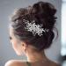 ISLHJDD Wedding Hair Clip Bridal Hair Comb Diamante Crystal Pearl Hair Comb Wedding Hair Accessory Decorative Wedding Hair Comb Hair Accessories for Brides Girls - Buy Online on GoSupps.com