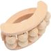 Filfeel Wooden Back Massage Roller - Deep Tissue Relief for Back Neck and Feet | 10 Pearl Hand Massager for Ultimate Relaxation - Buy Online on GoSupps.com