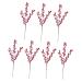 Zerodeko 7pcs Fake Red Berries Decorative Plants Plant Photography Props Flower Arrangements Home Plants Office Decoration Decor for Office Foam Fruit Plants Acacia Beans Long Branch