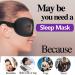 BEGONBOHO 3D Contoured Sleep Mask 2 Pack for Women Men - Comfortable & Adjustable Eye Blinder for Travel, Nap, Yoga - Super Soft & Breathable (Black/Blue) - Buy Online on GoSupps.com