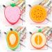 4pcs Cute Fruit-Shaped Baby Bath Sponges | Soft Body Scrubber for Kids & Children | Perfect for Gentle Cleaning - Buy Online on GoSupps.com