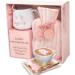 Hot Chocolate Mug Gift Set with Water Bottle, Marshmallows & Candy Cane - Cozy Gift for Women, Teen, Adults (Pink) - Buy Online on GoSupps.com