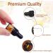 Alledomain 24Pcs 2Ml Amber Glass Sample Dropper Bottles Empty Mini Bottles with Dropper Pipettes Black Cap Refillable Small Sample Vials Container for Essential Oil Perfume Cosmetic Liquid - Buy Online on GoSupps.com