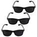 Ownkim Raster glasses Pinhole Glasses 3 pieces of eye trainers hole glasses black grid glasses for eyesight improvement and eye relaxation PIN-HOLE glasses anti-fatigue glasses