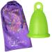 Me Luna Menstrual Cup Classic Ring Green Size M