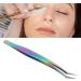 Buy Colorful Short Slanted Eyelash Tweezers - Comfortable Grip for Eyelash Extensions | International Shipping Available - Buy Online on GoSupps.com