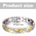 VOKMEMC Stainless Steel Magnetic Bracelet for Men & Women | Titanium Magnetic Bangle - Silver & Gold Jewelry - Buy Online on GoSupps.com