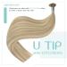 Youngsee Real Hair Extensions - Ashblond & Platinblond U Tip Bonding 35 cm | 50g - Premium Quality Hair Extensions - Buy Online on GoSupps.com