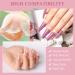 MIZHSE 2x18ML Base and Top Coat Gel Nail Polish Set | Long-Lasting Shiny Finish | No Wipe Soak Off UV LED Clear Nail Polish - Buy Online on GoSupps.com