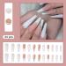 24pcs Long White Ballerina Acrylic Press-On Nails with Diamonds - Full Cover Artificial Nails for Women & Girls - Buy Online on GoSupps.com