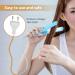 2-in-1 Mini Hair Smooth & Curling Iron - Portable Travel Ceramic Styler for Women & Short Hair - Blue - Buy Online on GoSupps.com