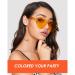 LIULIUBTY 9-Piece Colorful Bob Wig Set with Heart Bachelorette Sunglasses - Bachelorette Party Favors for Women - Buy Online on GoSupps.com
