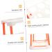 Hohopeti Box Egg Carton Egg Tray Holder Kitchen Egg Holder Eggs White Superimposed Plastic Egg Grid re-usable White 22.3X10.1X8.9CM - Buy Online on GoSupps.com