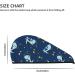 Space Dinosaur Hair Towel Wrap - Quick Drying Towel Turban with Button for Effortless Hair Drying - Buy Online on GoSupps.com