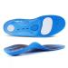 PCSsole Orthotic High Arch Support Insoles Gel Sport Insert for Flat Feet Plantar Fasciitis Feet Pain Over Pronation Work Boots for Men and Women XL:Men(12-13.5)32cm Blue