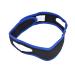 Stop Snore Belt Snoring Chin Strap Comfortable Adjustable Relieve Sleep Prevent Teeth Grinding for Bedroom for Office(Blue Black)